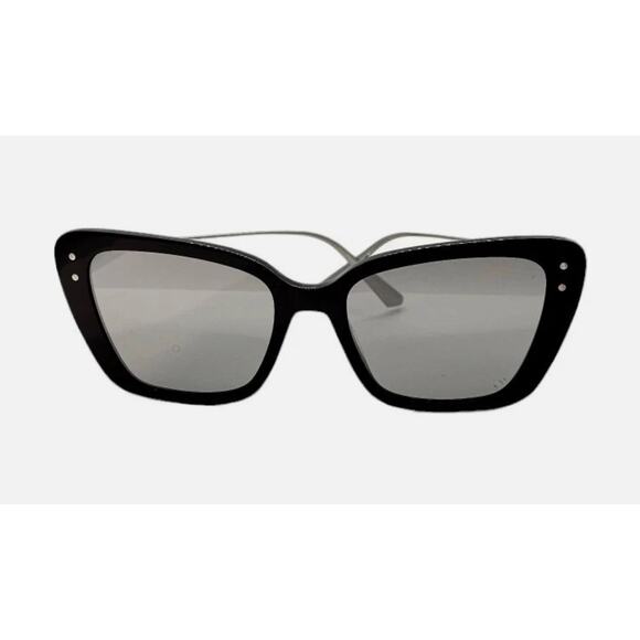 Dior Miss Dior Mirrored Sunglasses 14A7 Black-Gunmetal/Gray Silver Mirror - Picture 1 of 7